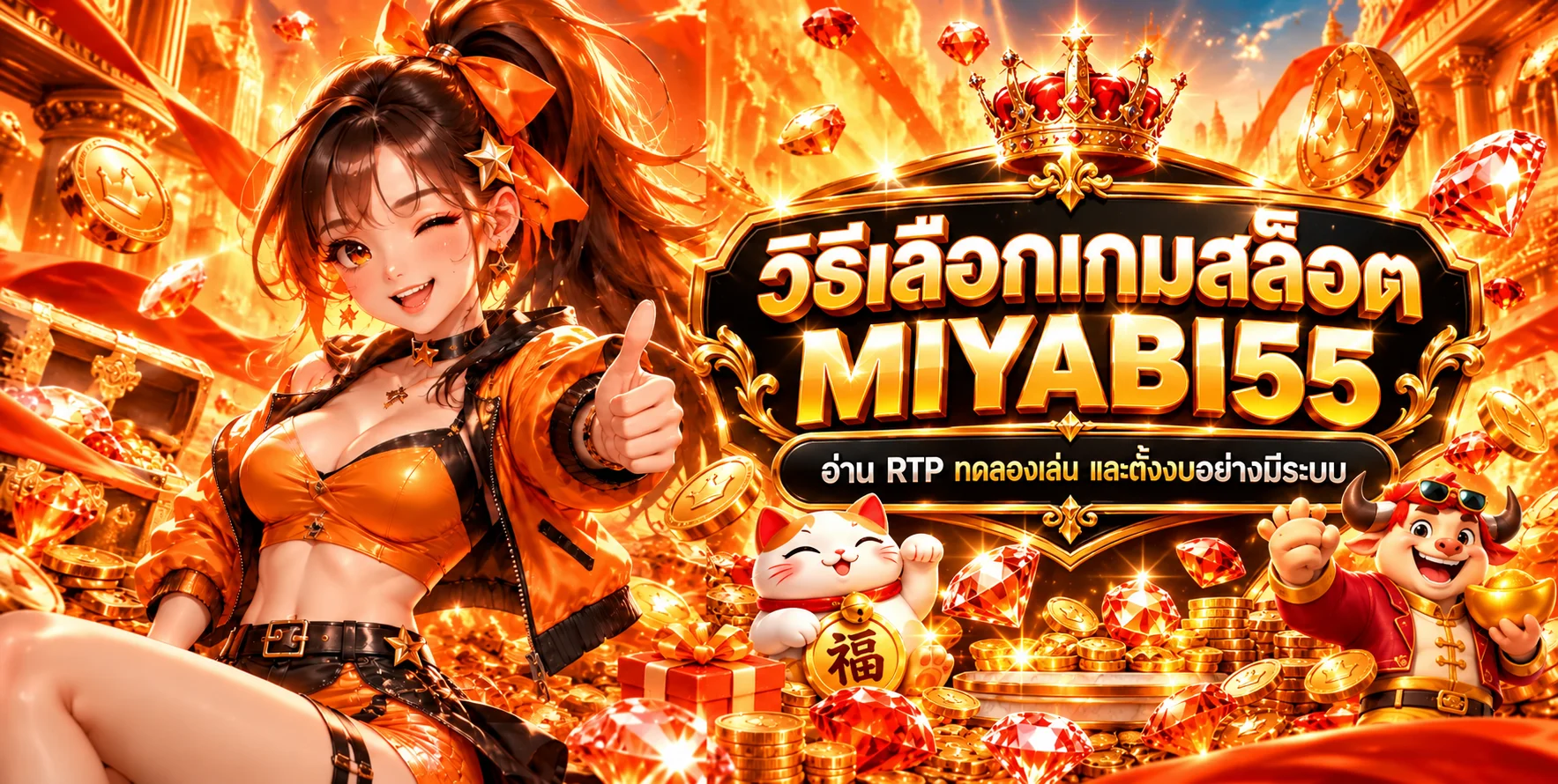 MIYABI55 วิธีเลือกสล็อต อ่าน RTP ทดลองเล่น และตั้งงบ